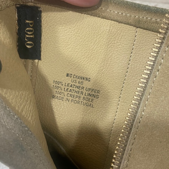 Polo Ralph Lauren Tan Fringe Moccasin Boots - Picture 3 of 5